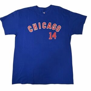 NWT Chicago Cubs Ernie Banks #14 Blue T-Shirt Men’s Large